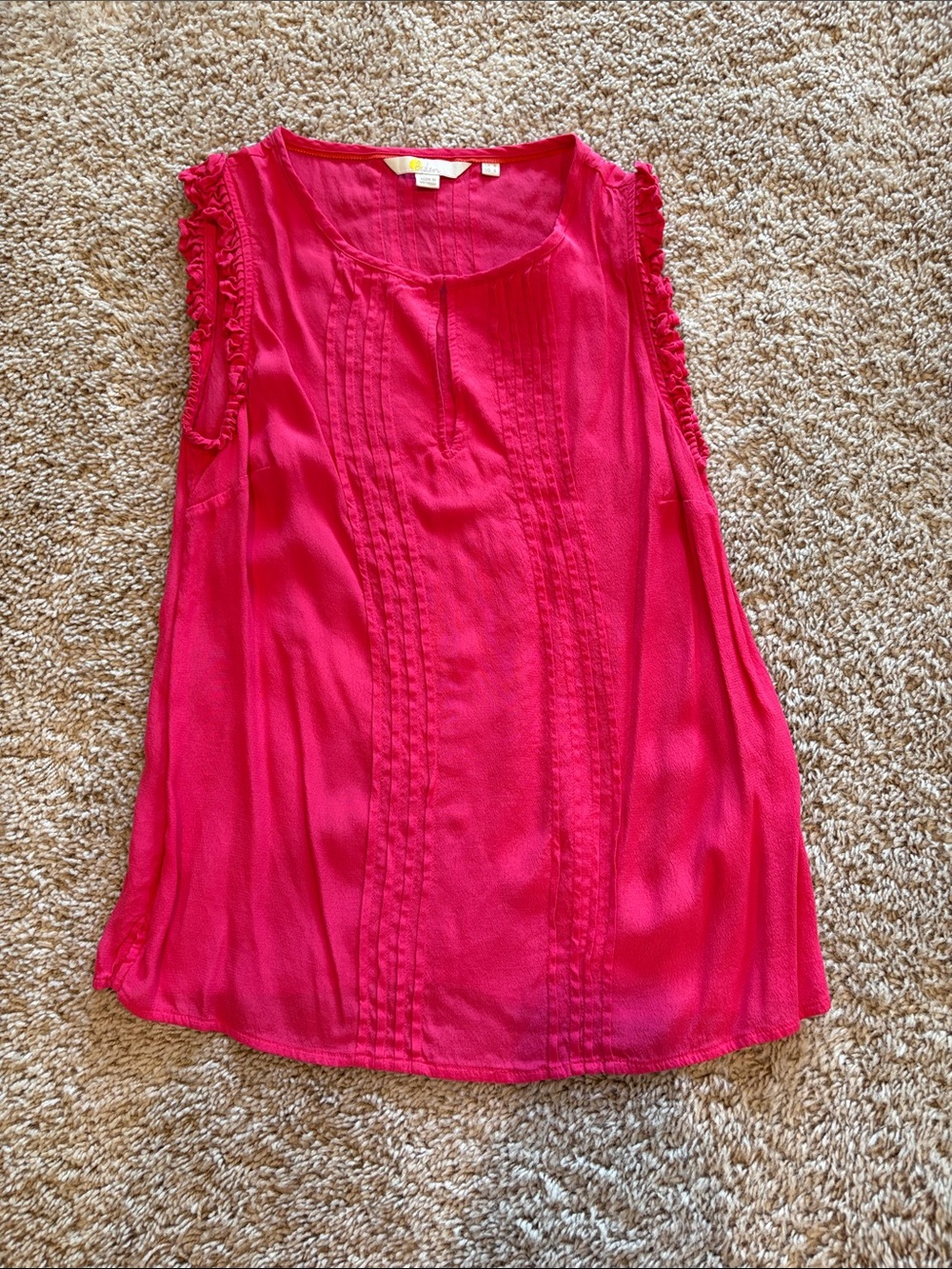 Boden Pleated Sleeveless Top